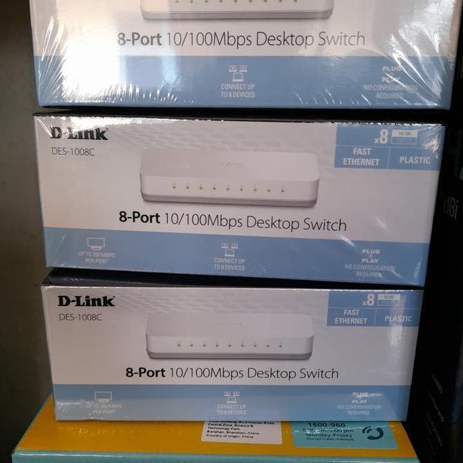 switch hub 8 port D-LINK DS-1008C