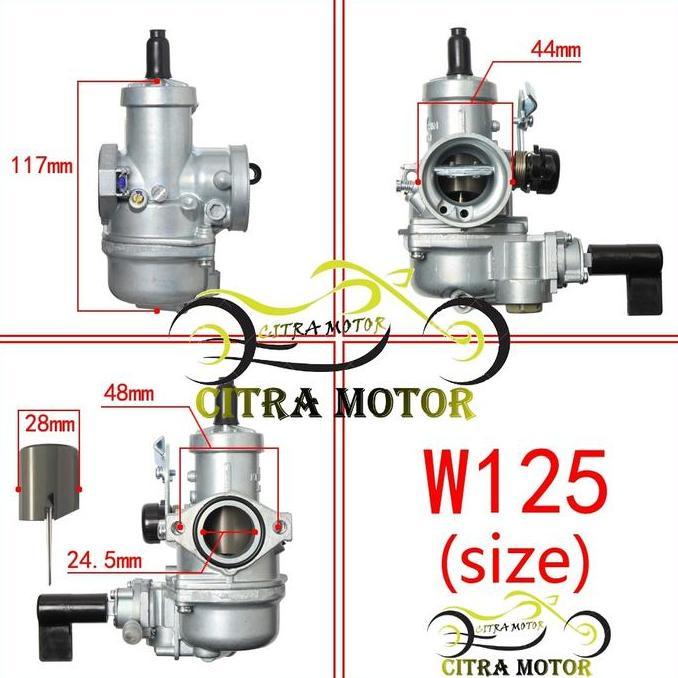 komarijuili - ( bayar di tempat ) karburator skep upgrade power up big wave 24 mm 24mm 28mm 28 mm su