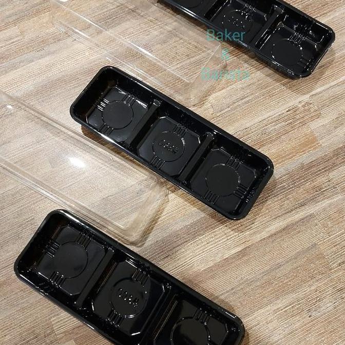 yang dicari] Mika Mochi Mini Tray Sekat 3 10pcs Premium Mika Puding Tiramisu Kue Cake Salad Cake Pot