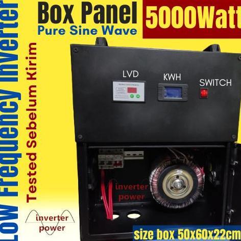 NEW Box panel inverter lengkap trafo 5000 W pure sine wave 5000w