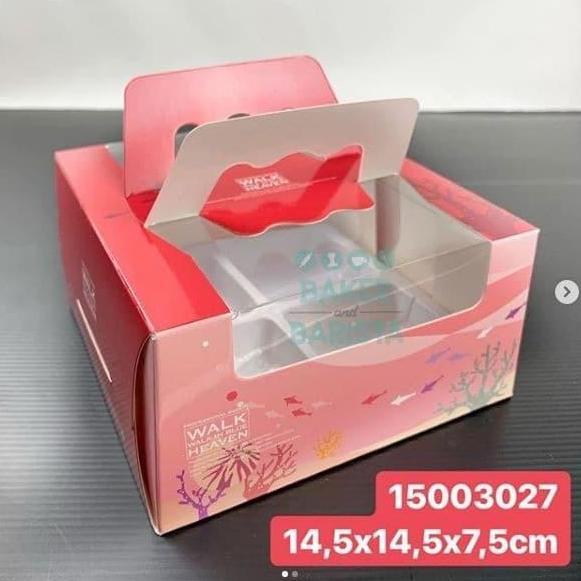 @@@@] Mooncake box 75gr isi4 (red) 003027 / dus mooncake / moon cake box