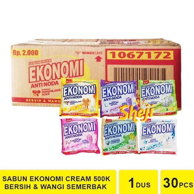 1 DUS ISI 30 PCS SABUN COLEK EKONOMI 500K / SABUN CREAM EKONOMI 500K