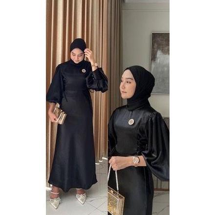 New Produk Liodra Maxi Dress Gamis Muslim Wanita Kekinian Trend Fashion Kekinian Pesta Panjang Silk 