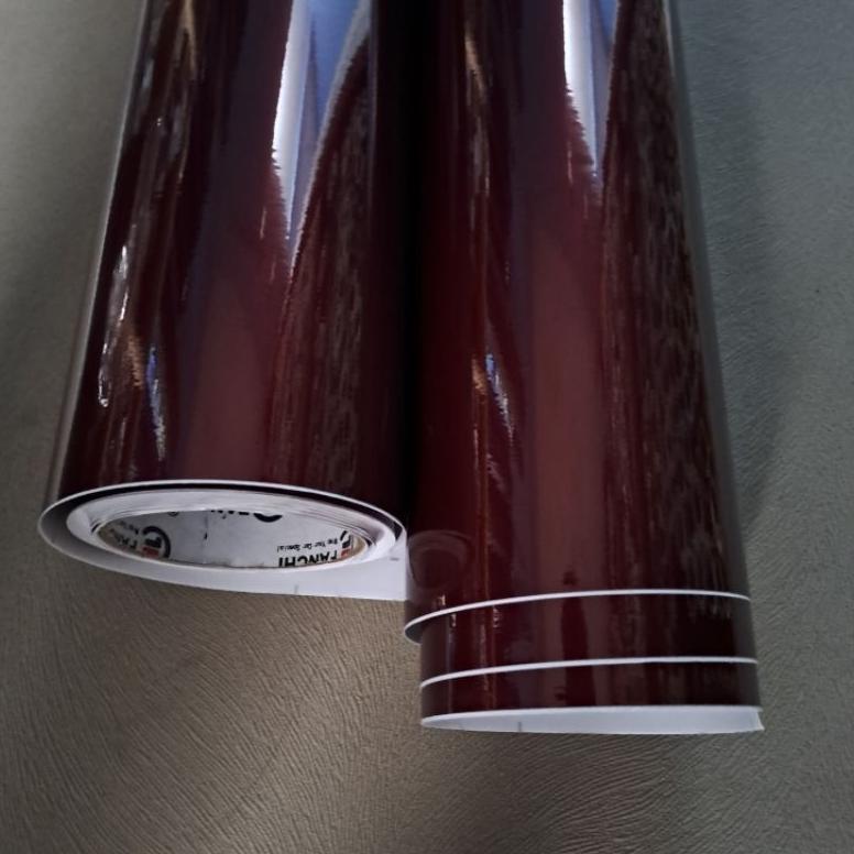 TERMURAH Skotlet Merah Tua Metalik Stiker Scotlet Dark red Candy Metalic Scotlite Merah Doff Untuk V