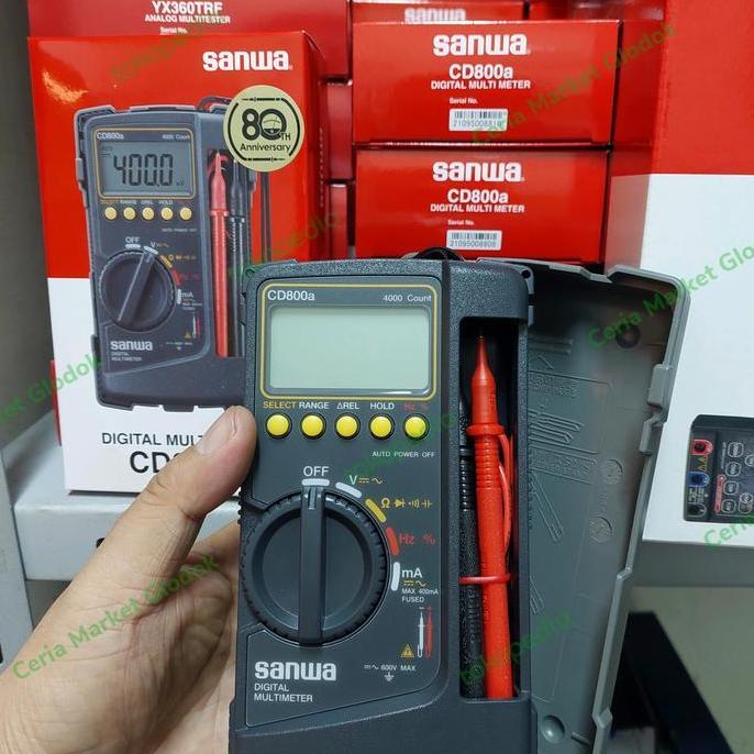 Multitester dital sanwa cd800a avometer cd 800 a sanwa