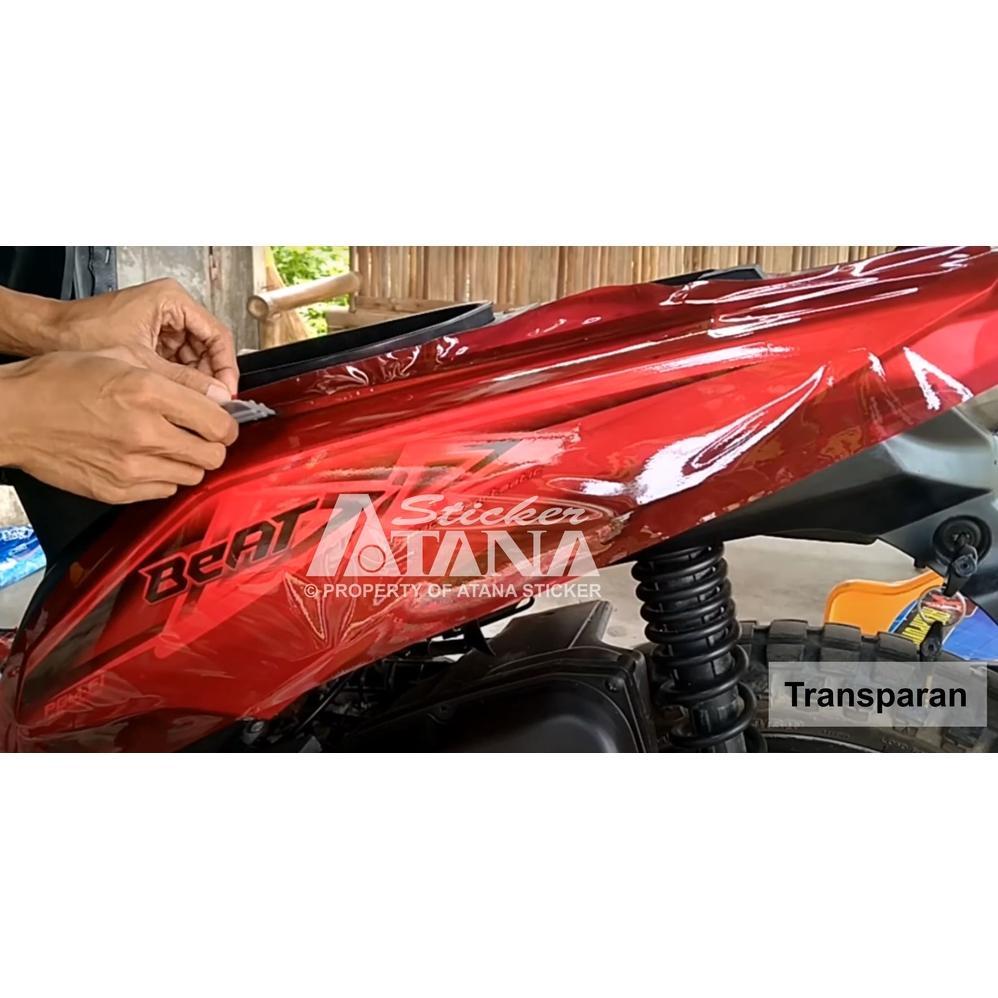 MURAH SKOTLET MERAH GLOSSY DOFF TRANSPARAN STIKER RED DECAL ANTI GORES GILAP METALIK DOP TEMBUS HYBR