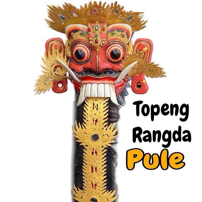 siap kirim] Tapel dan Lidah Rangda Kayu Pule - TOPENG RANGDA PULE -Rangda Sakral - Topeng Leak Jawan