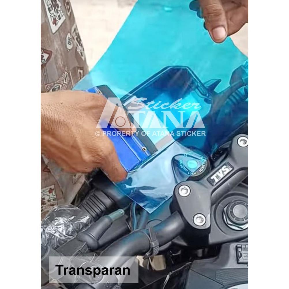 NEW ARRIVAL Skotlet Biru Muda Glossy Doff Transparan Stiker Ice Blue Aqua Decal Anti Gores Gilap Met