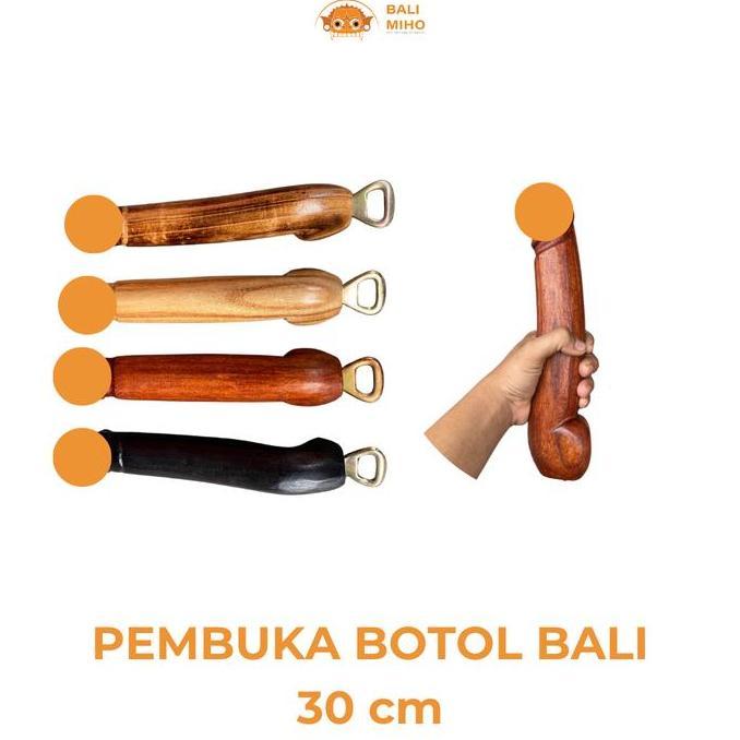 langsung order saja] Botol Opener Bali 30 cm - Botol Opener Kayu - Pembuka tutup Botol Bali - Pembuk