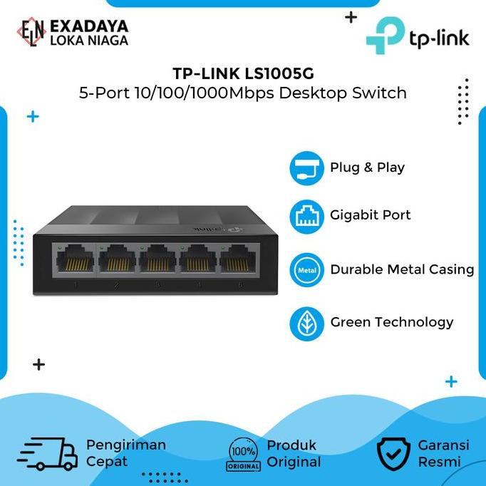 TP-Link LS1005G 5 Port Gigabit Desktop Switch TL-LS1005G