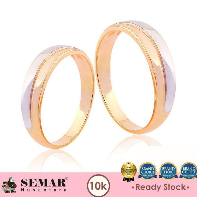 Cincin Emas Diandra Wedding Gold Cincin Nikah 10K Semar Nusantara