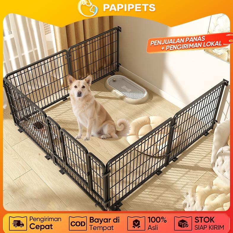 [TOPP] Pagar Hewan Peliharaan Besi Serbaguna Pagar Anjing Indoor Outdoor Pembatas Aman Mudah Dipasan