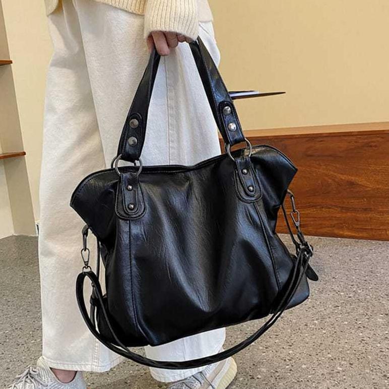 NEW Tas Tangan Kulit Coklat Totebag wanita Tas jinjing wanita serbaguna totebag jumbo