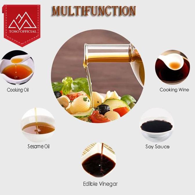 Murah Botol Minyak 2 In 1 Oil Pot Glass Mini Bottle Botol Unik Kaca Kecap