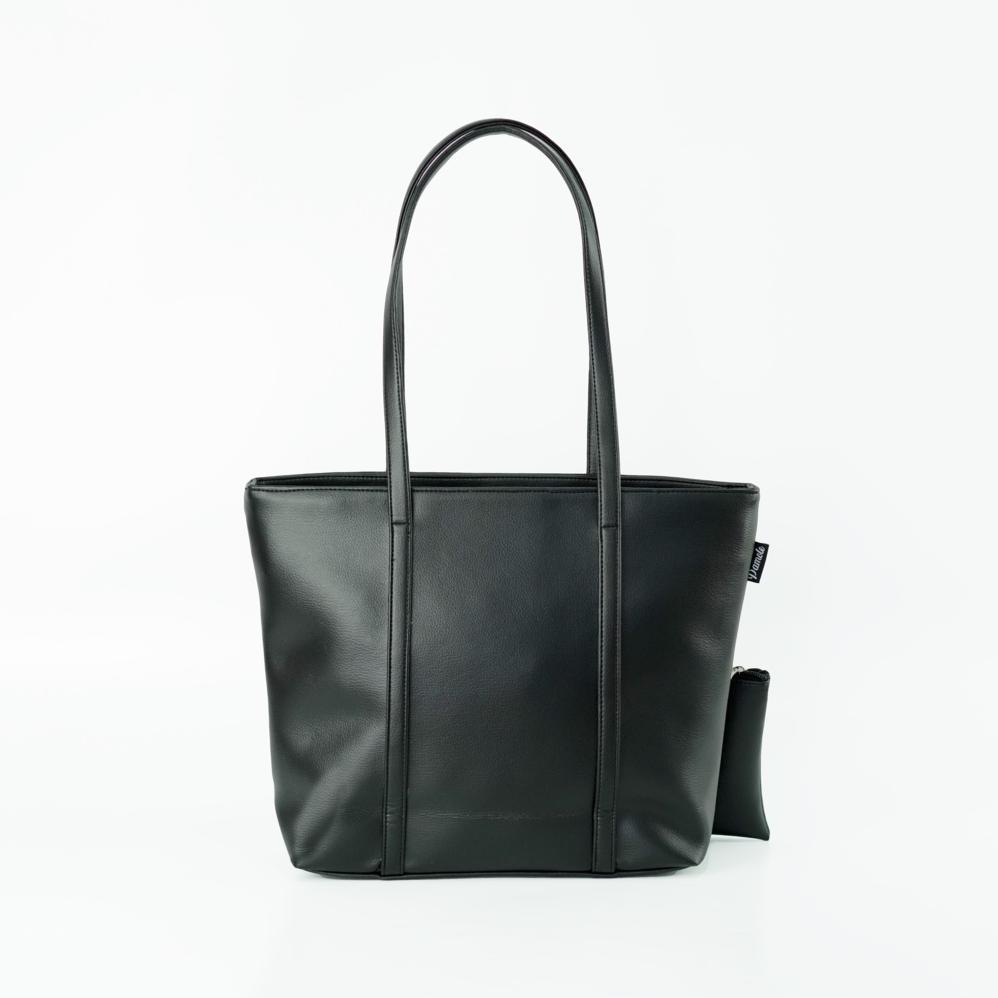 PROMO Pamole - Tote Bag Wanita Bahan Kulit Sintetis Penutup Resleting - Nessa Series