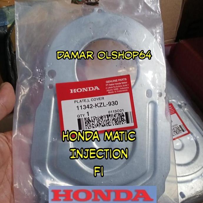 Plate L Cover tutup gigi selah spacyFi beat pgmfi 11342-KZL-930 original Honda  Motor