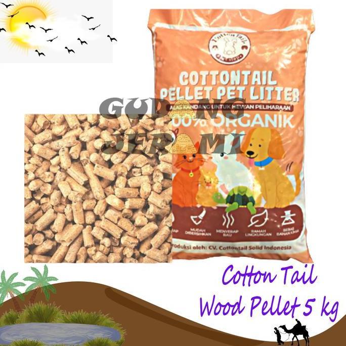Lansungaja- Cottontail Pellet Pet Litter - Wood Cottontail Pellet Pet Litter 5Kg