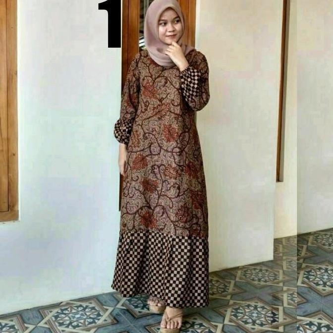 Gratis Ongkir Gamis Modern Gamis Batik Gamis Muslimah Bahan Katun Wanita