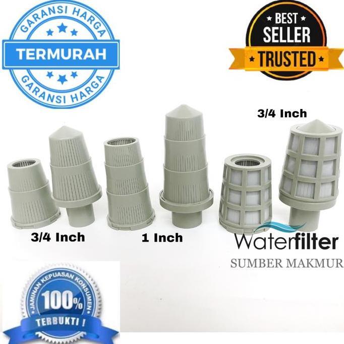 Lancaraja- Strainer Frp Atas Bawah - 1 Inch Biasa