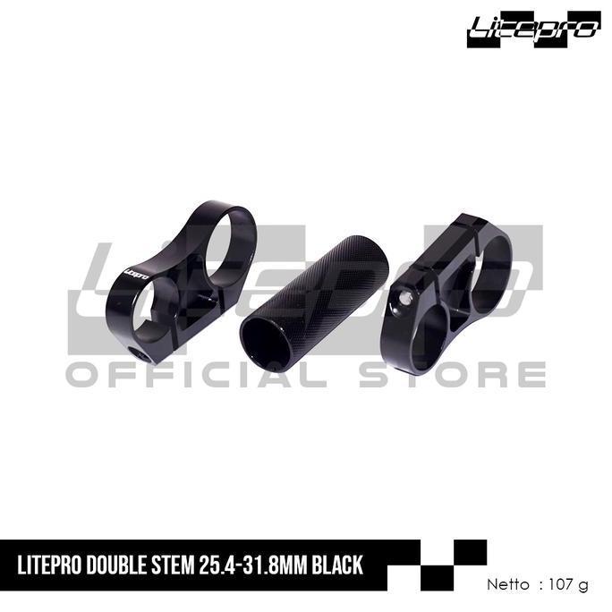Promo LITEPRO DOUBLE STEM 25.4-31.8MM Diskon