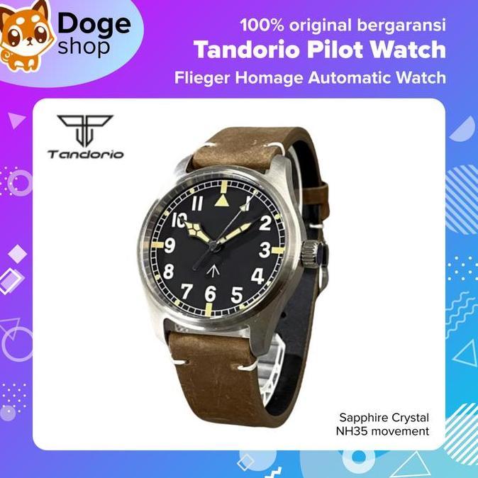 Ready Tandorio Flieger Pilot Watch Homage NH35 Japan Movement Automatic Mark XI Homage