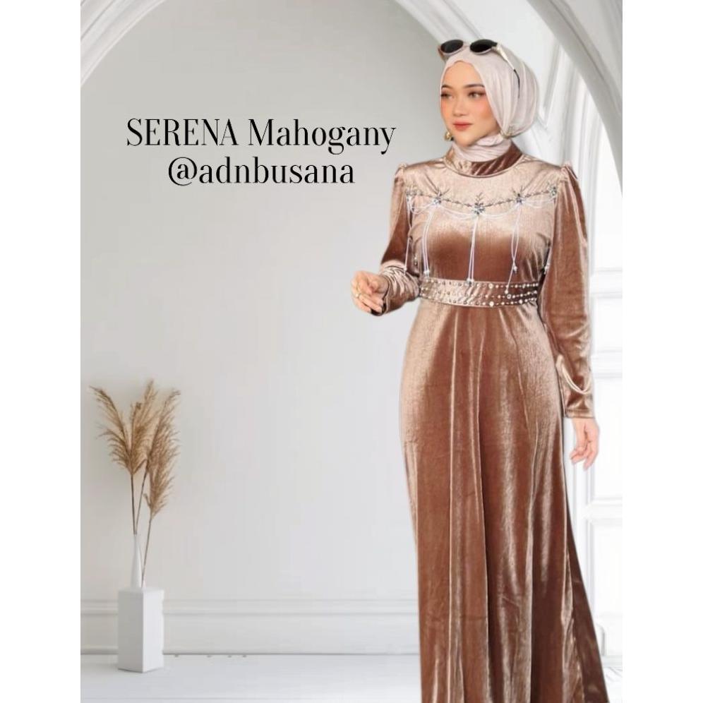 Serena Dress Bludru Gamis Kondangan Pesta Bridemaids Lebaran