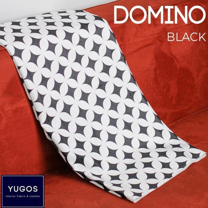 '' DOMINO KAIN KURSI SOFA MOTIF BUNGA SEMI BALDU *