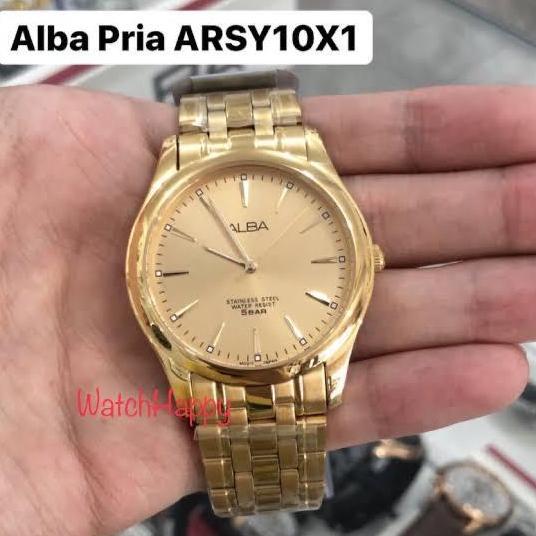 Ready WatchHappy Alba ARSY10K1 Men Watch Gold Dial ARSY10 Stainless Original