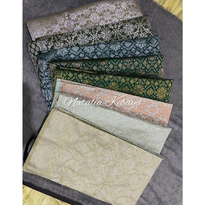 DR107 - Natalia Kebaya Rok Lilit Songket Premium || Rok Songket Per Hijauan || Bawahan Kebaya Modern