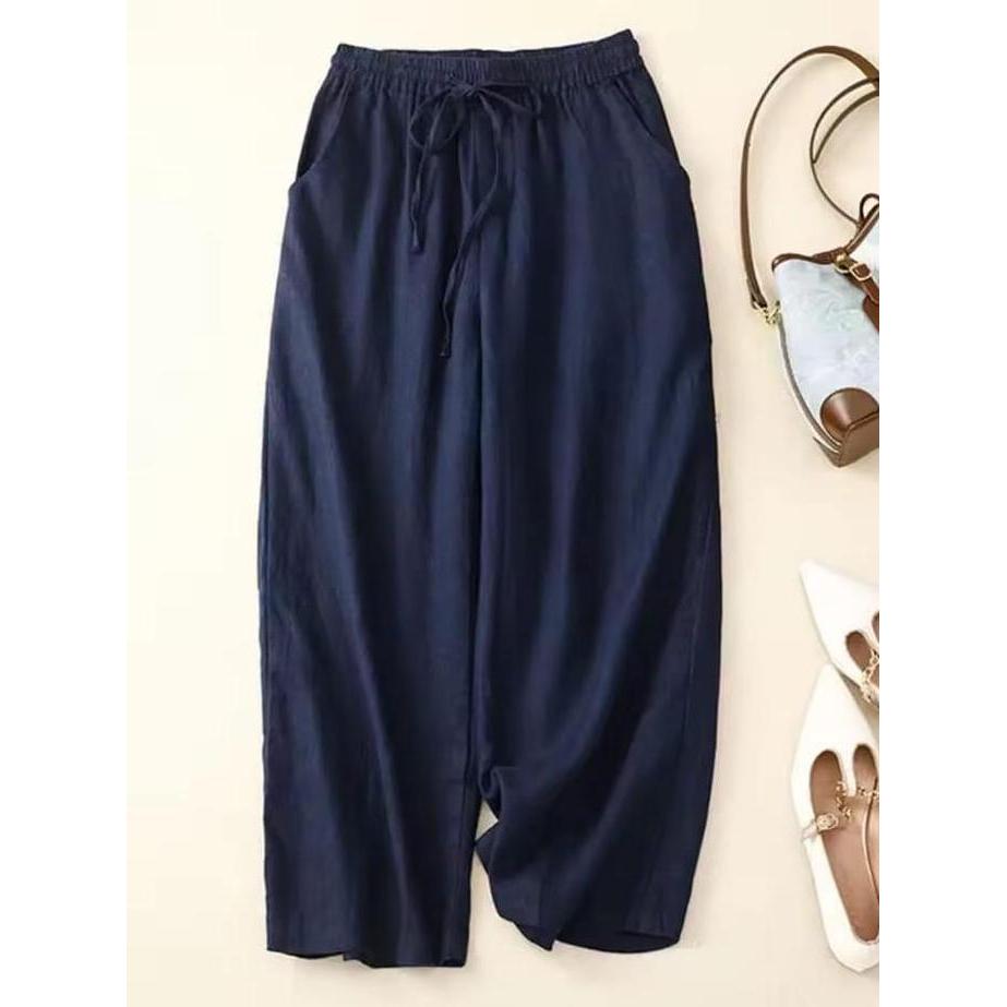 DF64 - celana kulot highwish/CELANA KULOT WANITA RAMI LINEN PREMIUM/CELANA WANITA TERKINI CELANA KUL