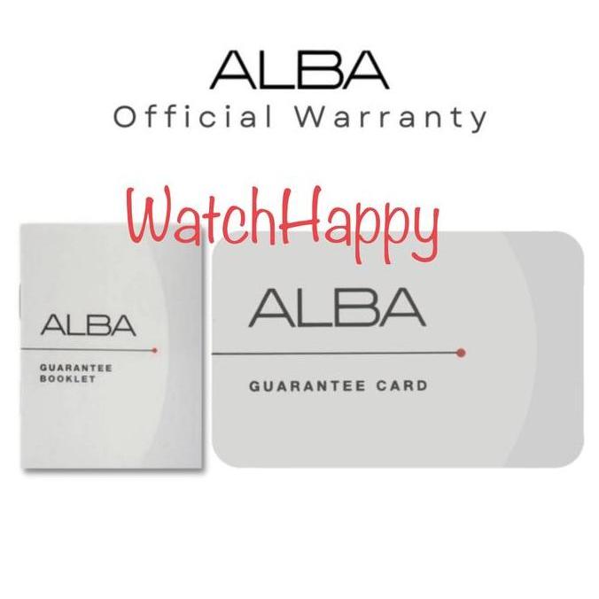 Ready ALBA AL4455X1 AL4455 AZURE BLUE DIAL WITH BLUE RED BEZEL 100%ORIGINAL