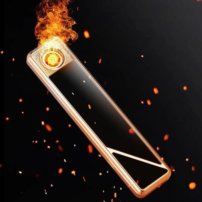 Ready Korek Api Unik Elektrik Kecil Sliding Korek USB Bisa Cas USB Murah