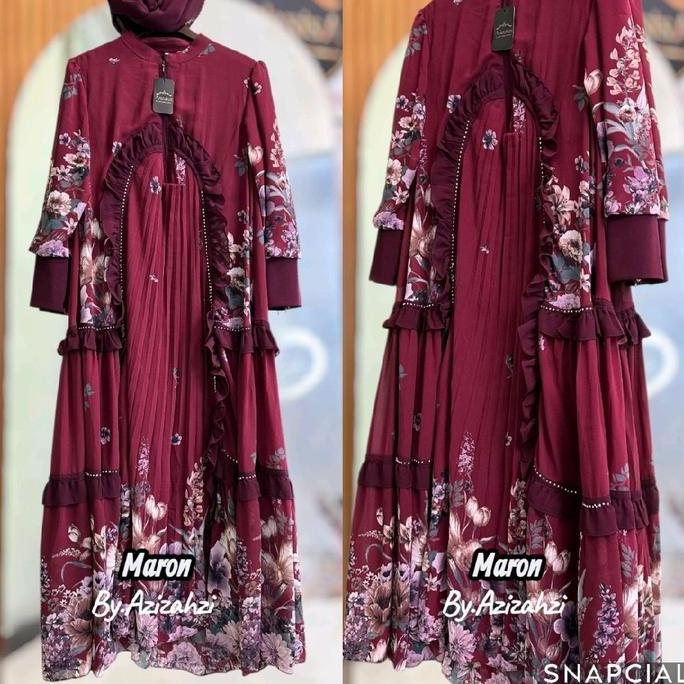 Sekarangaja- Embun Gamis Ceruty Set Hijab Segi 4 Busui