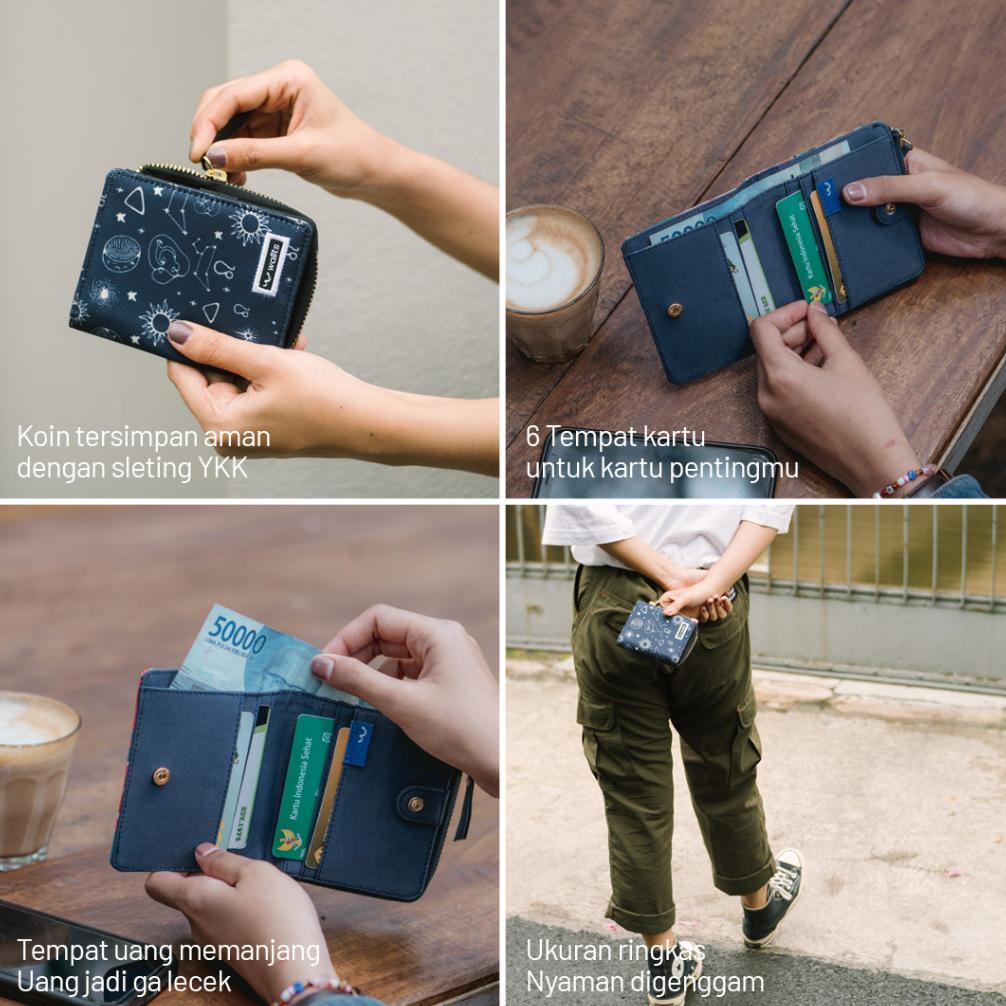 DISKON WALLTS UNICA - DOMPET WANITA DOMPET KOIN WANITA DOMPET KANVAS