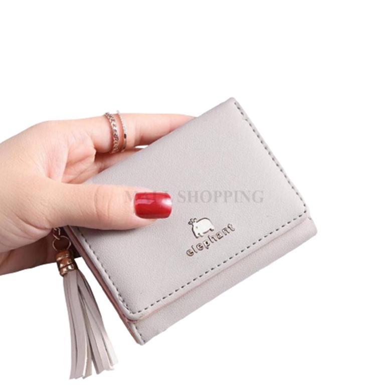 DISKON (COD) DOMPET LIPAT WANITA DOMPET CANTIK DOMPET KULIT IMPORT MALL SHOPPING