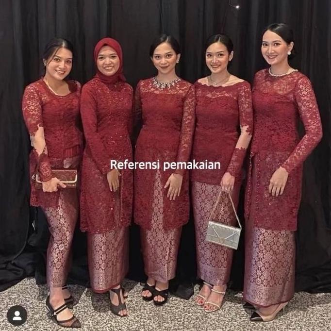 DS276 - Rok songket // rok lilit songket siap pakai // rok bridesmaid // bawahan kebaya // Kain song