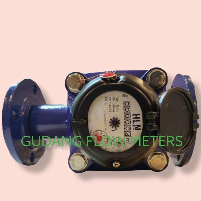 Flow meter air kotor brand HLN 1 1/2" DN40mm | Jual meteran air limbah