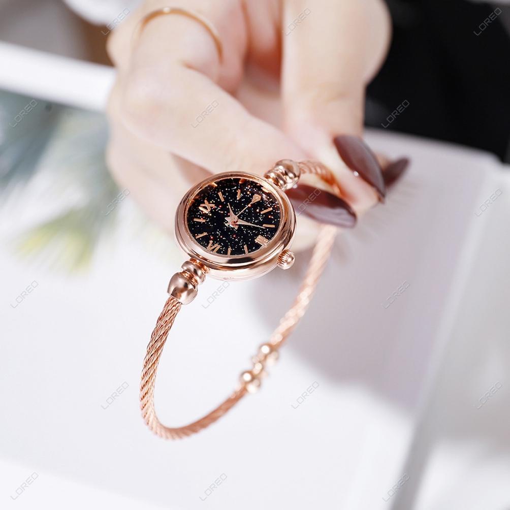 DISKON LOREO - JAM TANGAN WANITA ADJUSTABLE MODEL GELANG / JAM TANGAN WANITA KECIL