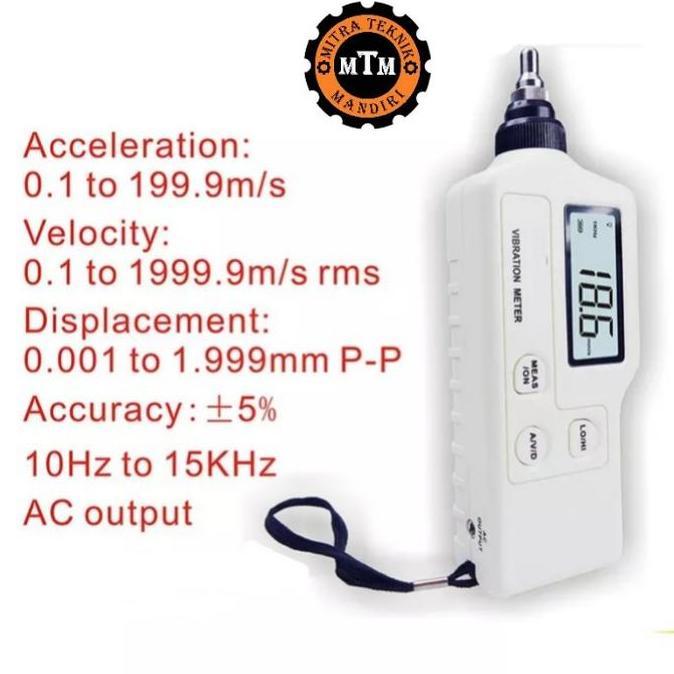 Alat Ukur Dital Vibration Analizer Tester Meter Gauge Benetech - Handheld Vibration Meter