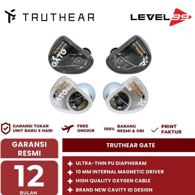Promo TRUTHEAR GATE TRUE TRUTHEAR GATE 10MM DYNAMIC DRIVER IN-EAR HEADPHONE EARPHONES Diskon