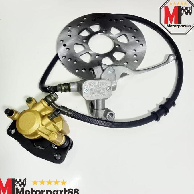 7maxyym - rem cakram depan assy komplit master rem set mio sporty soul smile knz