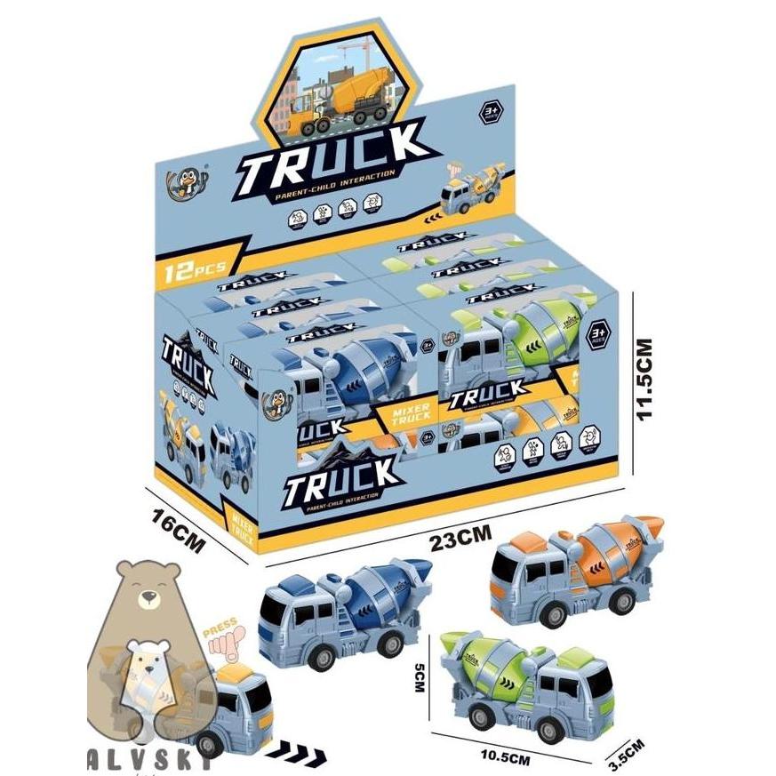 Promo Mainan Edukasi Anak Pullback Little Truck /Mainan Truk Kecil Anak Lucu Hadiah Plastik Cod