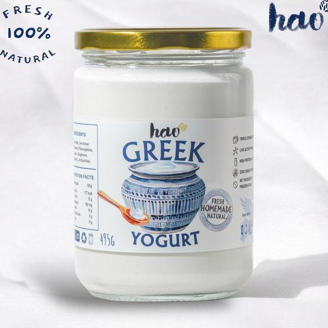 Hao Greek Yogurt Plain Probiotics Yoghurt
