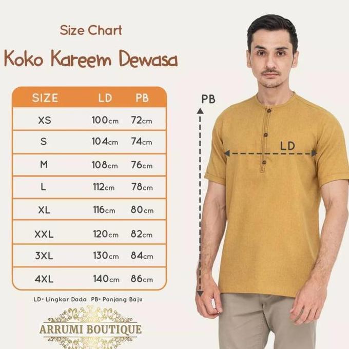 ARRUMI - BAJU TUNIK KOKO MUSLIM COUPLE SARIMBIT KELUARGA - MOSS GREEN