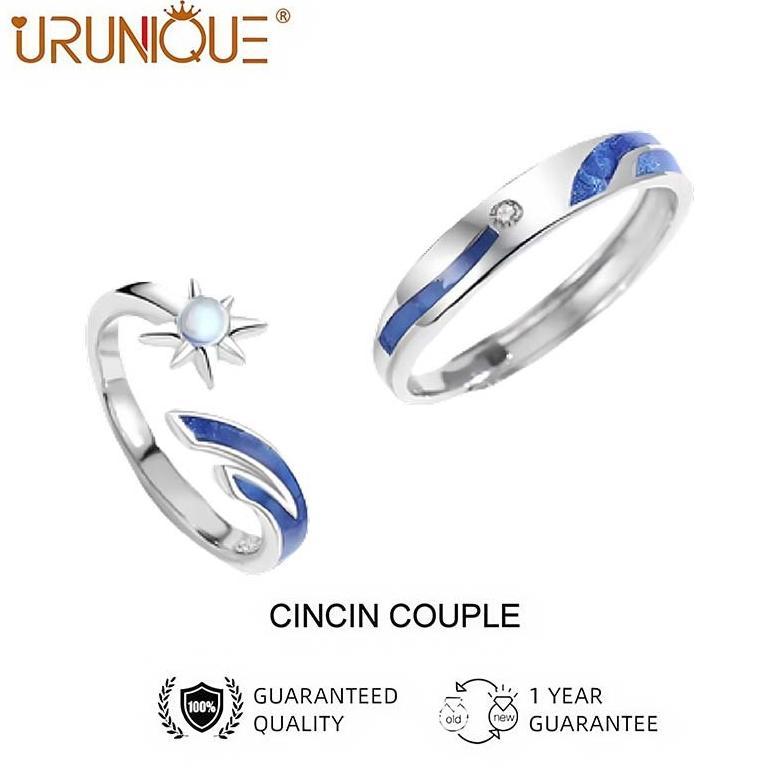 Cincin Couple Pasangan terbaru Simpel dan Fashionable hadia pacaran Surprise Gift CINCIN COUPLE PASA