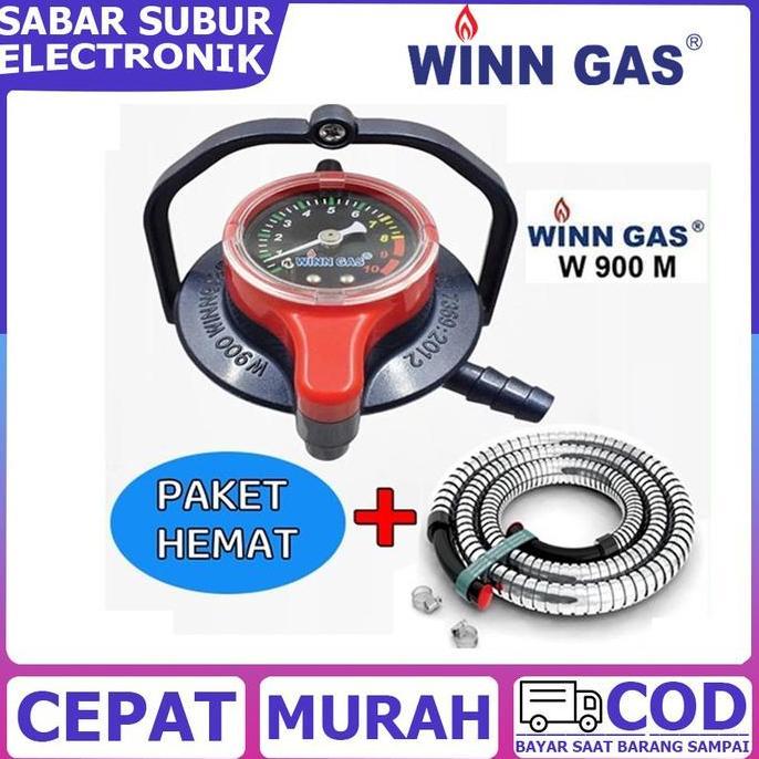 Winn Gas Regulator Meter W 900 - Pengunci Ganda