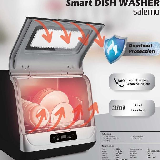 BOLDe Smart Dishwasher Salerno (Mesin Pencuci Piring Otomatis) BS