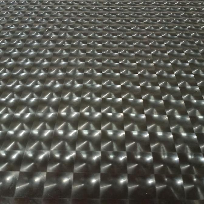 fiber pagar plastik penutup pagar hitam motif 3 D harga permeter
