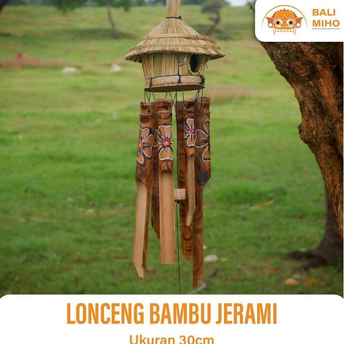 LONCENG BAMBU/LONCENG ANGIN BAMBU/GANTUNGAN BAMBU/JERAMI/KLINTINGAN