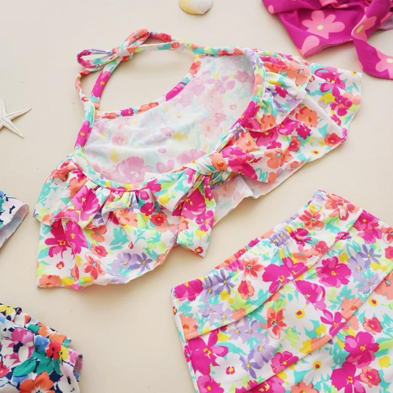 Azbabyneeds - Baju Renang Anak Perempuan Bikini - Two Pieces Bikini Swimsuit